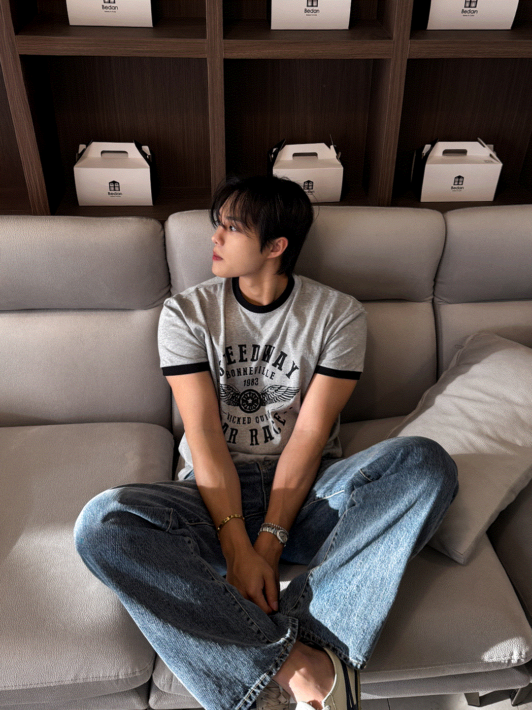 SPEEDWAY撞色領短袖T恤