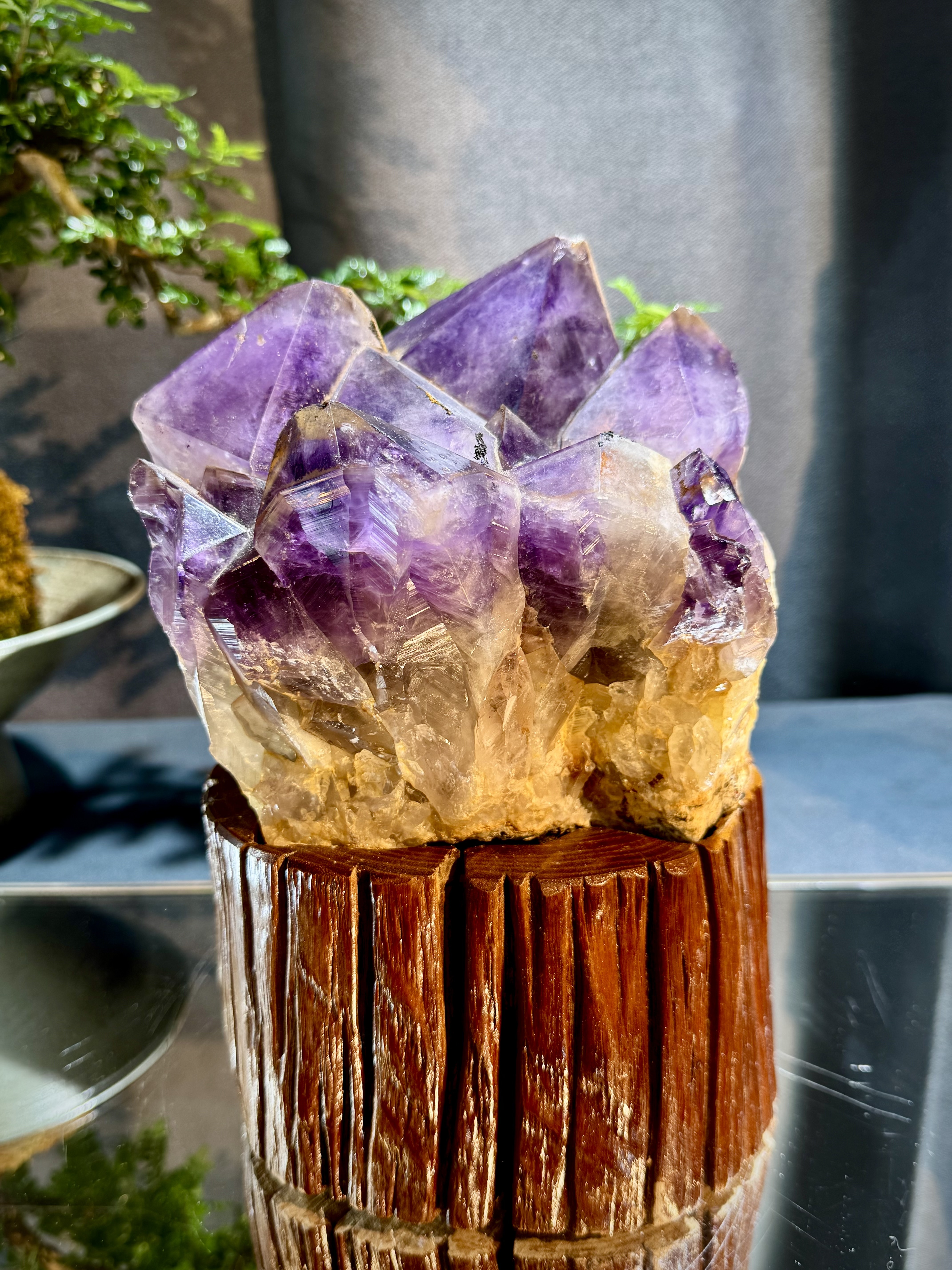 玻利維亞紫水晶骨幹原石 8706