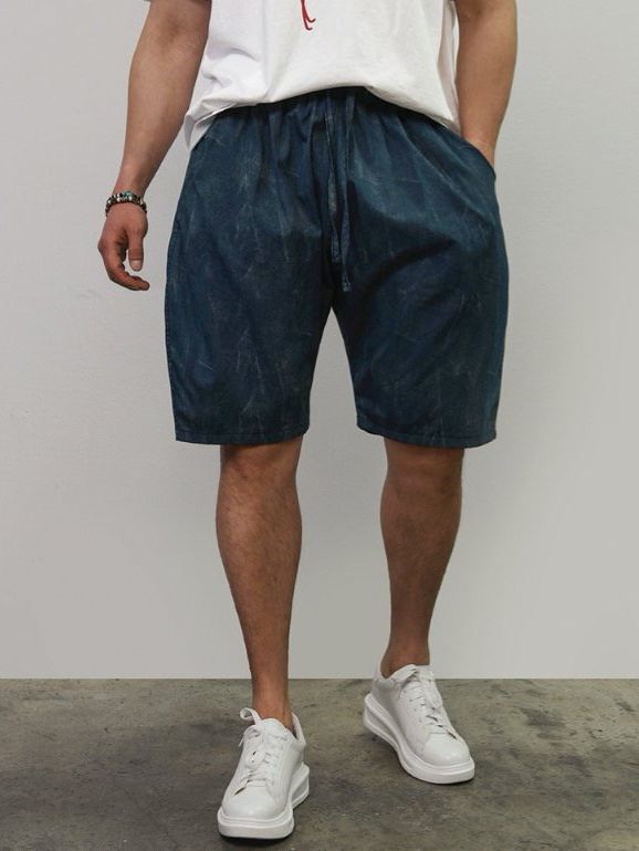 洗水淨色短褲 PEACOCK-135P