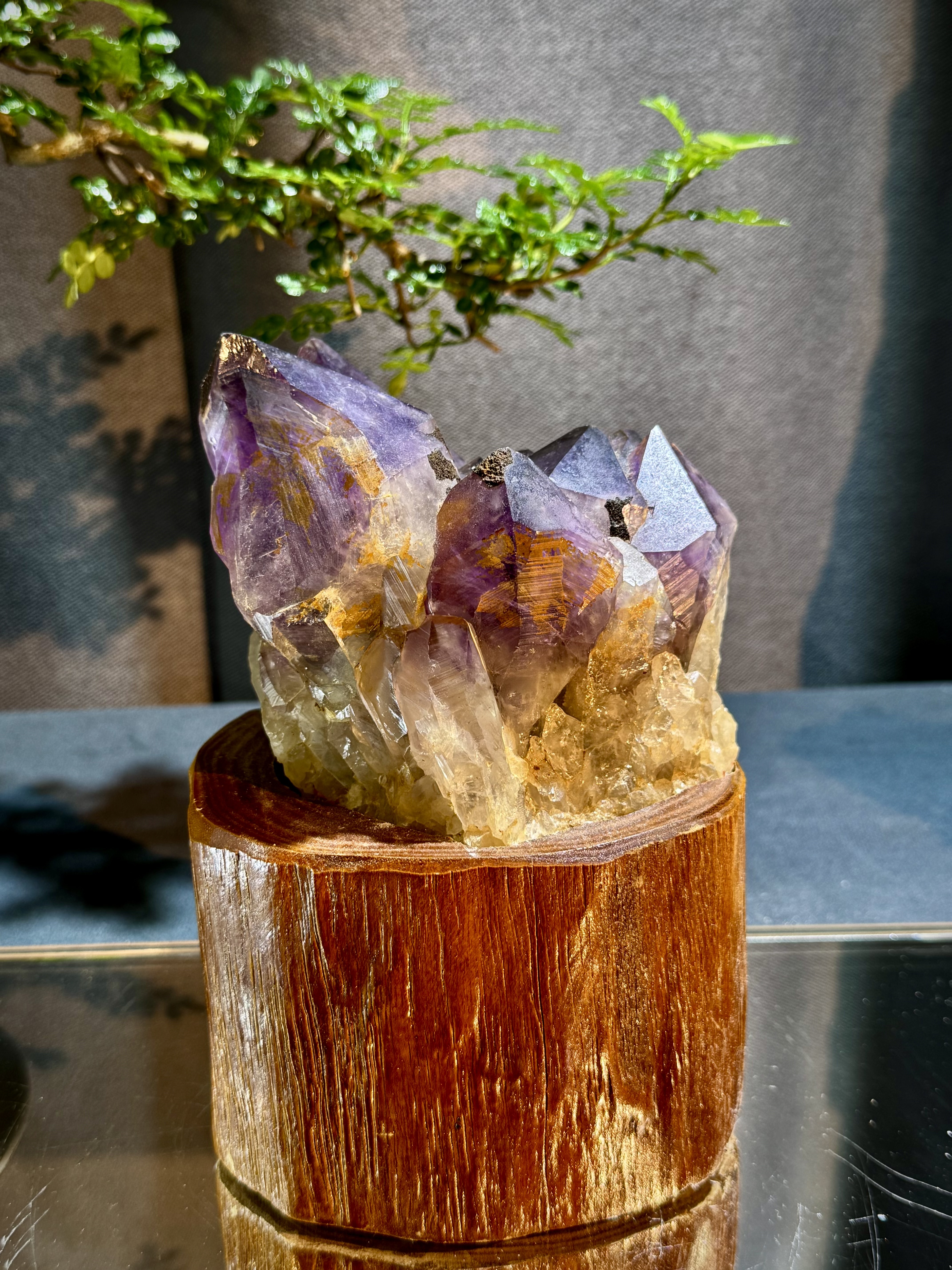 玻利維亞紫水晶骨幹原石 8708