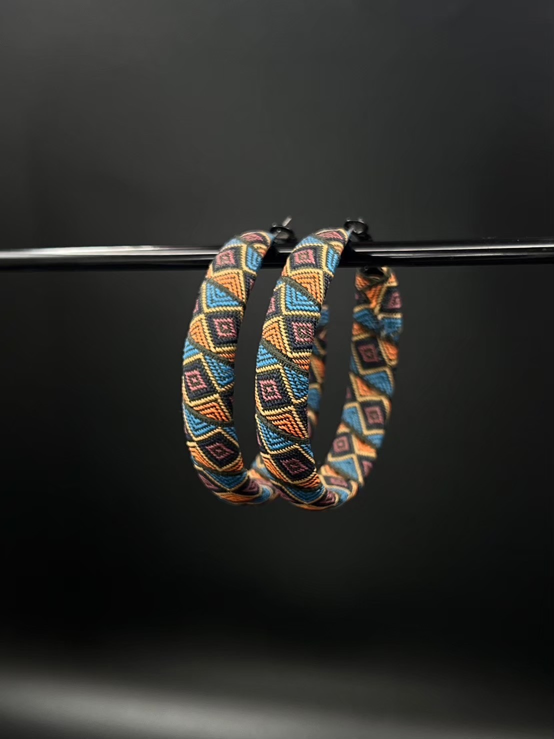 慕球手作／圖騰大圈耳環