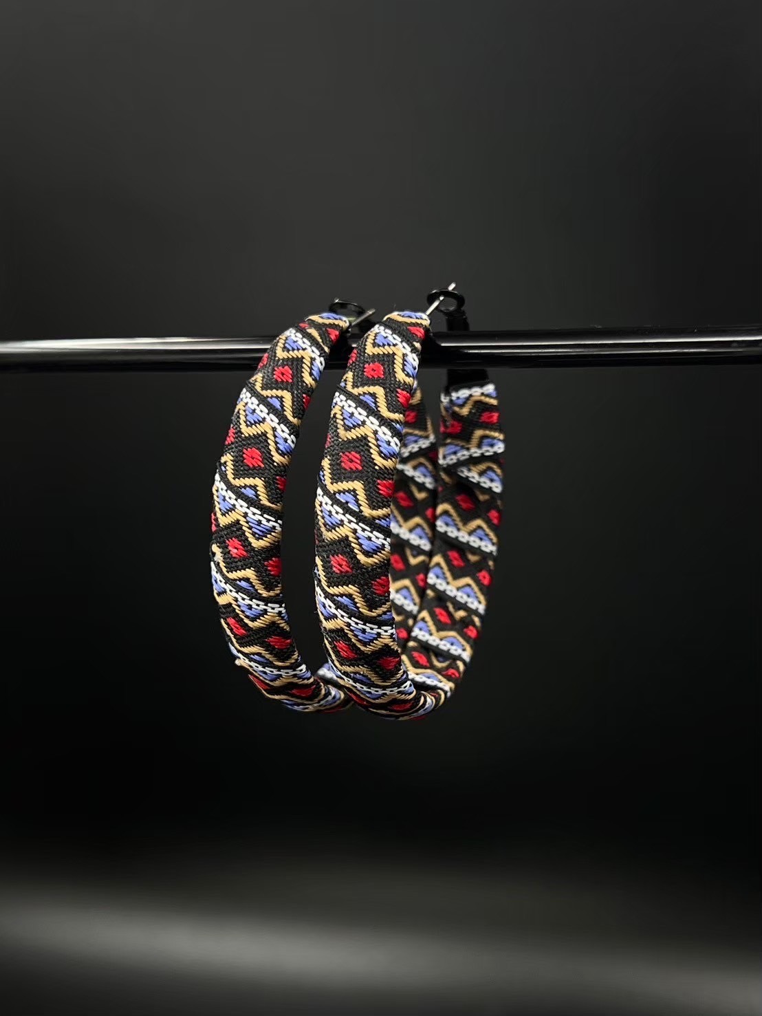 慕球手作／圖騰大圈耳環