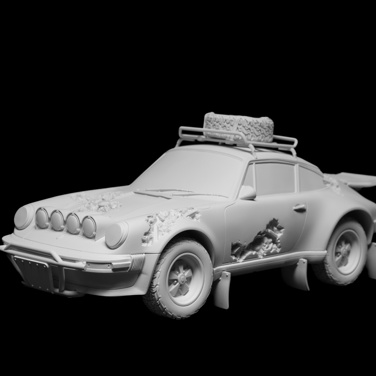 Daniel Arsham ERODED SAFARI Figure white color (Edition of 500)