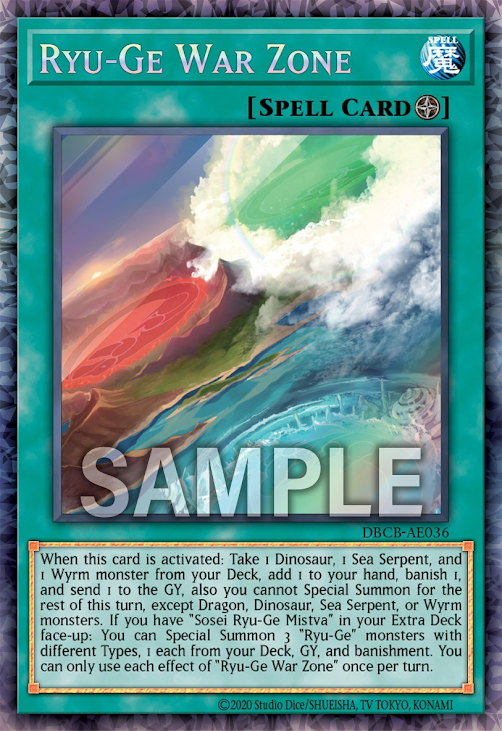 DBCB-AE036 (N/CR)Ryu-Ge War Zone(登龍華轉生紋)