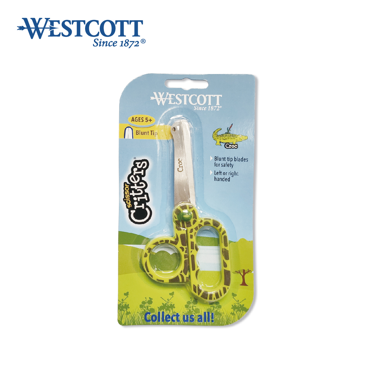 WestCott #13741 5" CROC 鱷魚兒童安全剪刀