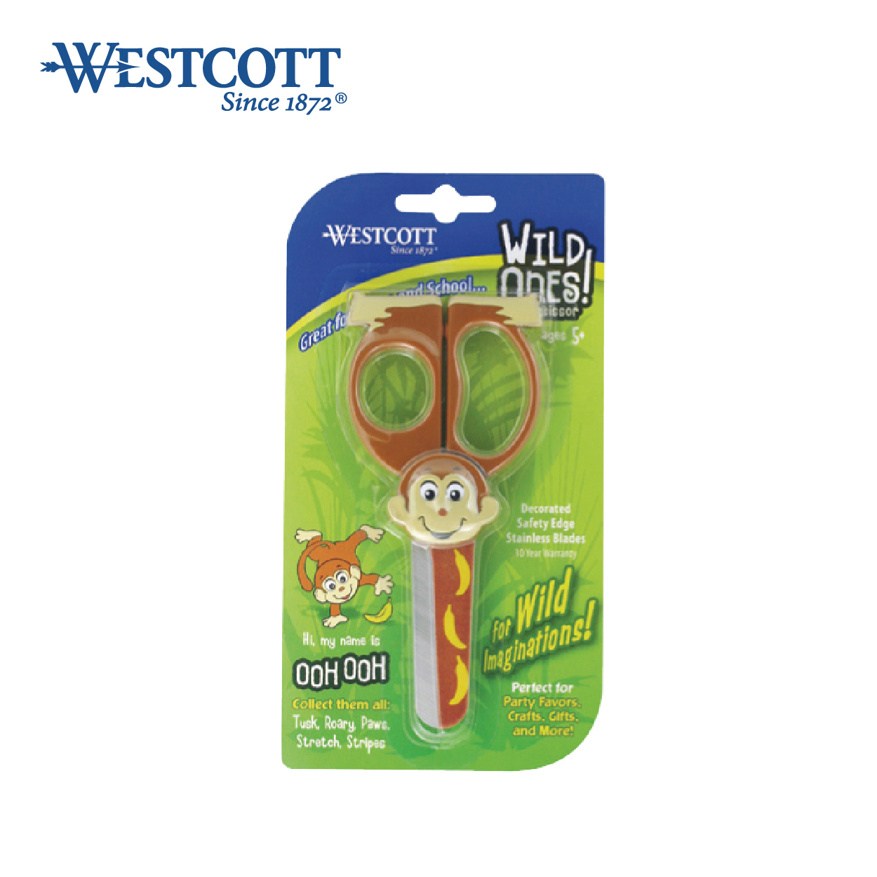 WestCott #14410 5" OOH OOH 小馬騮兒童安全剪刀