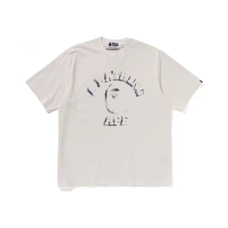 BAPE 特染猿人字母噴漆短T (2色)