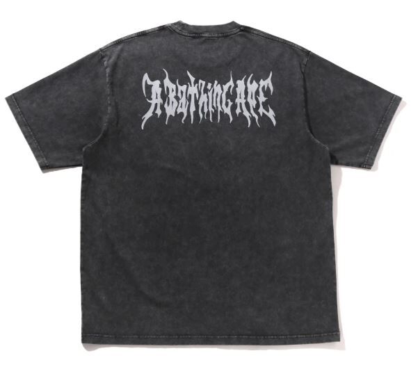 BAPE 水洗猿人字母短T (2色)