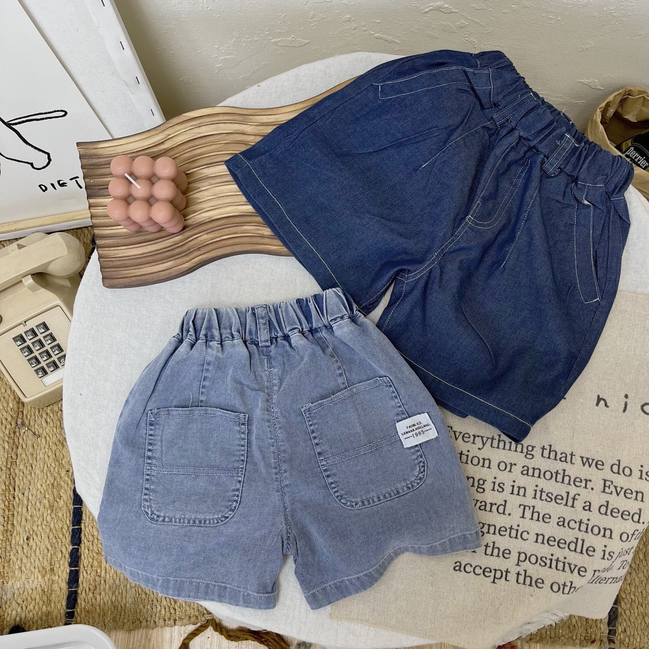 天絲軟牛仔短褲