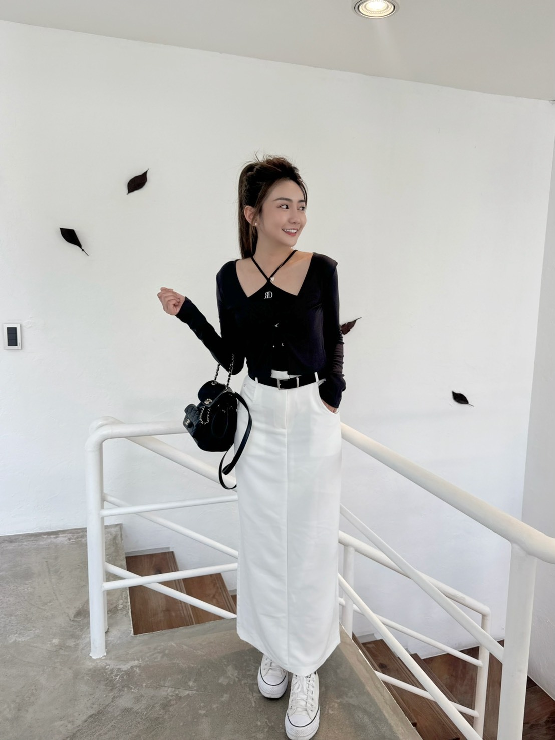 ［預購］🔥05.14春夏新品］♥️闆娘命定款］🇰🇷正韓高腰後鬆緊後開叉口袋西裝半裙（質感白/三色）