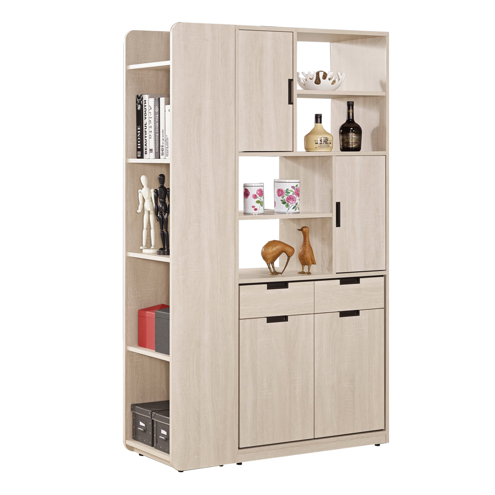 奈迪3.7尺屏風高鞋櫃/玄關收納櫃/展示置物櫃/雙面造型隔間櫃組合