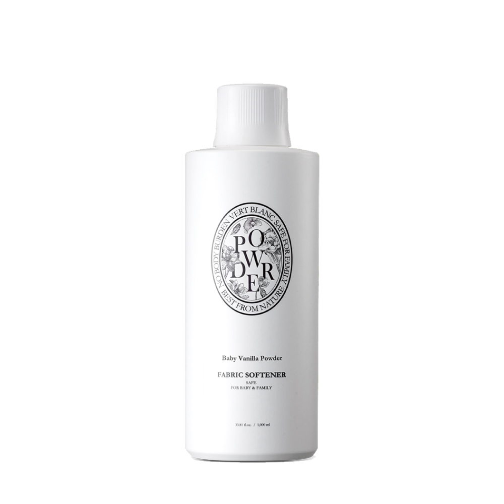 VERTBLANC 寶寶天然衣物柔軟精｜白色爽身粉 (1000ml)