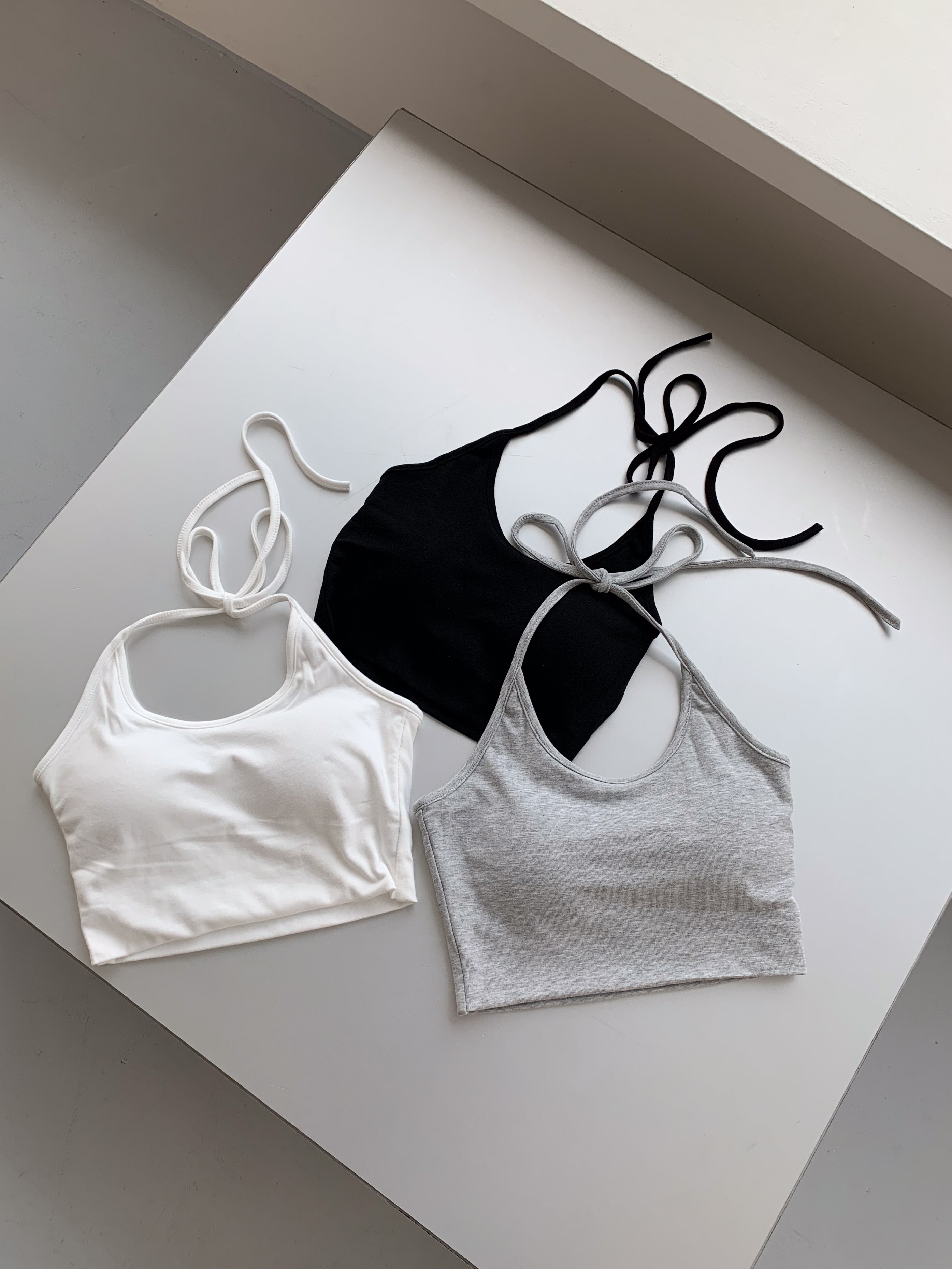 ISA_層次感mvp 100種疊搭繞脖綁帶bra top_54080