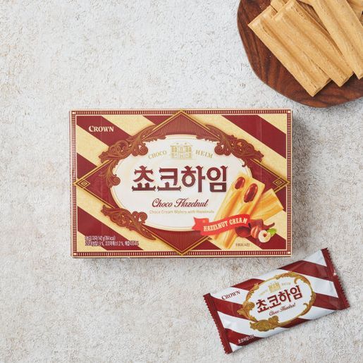 Crown - Korea Chocolate Wafer Sticks with Hazel Jam 8801111186209