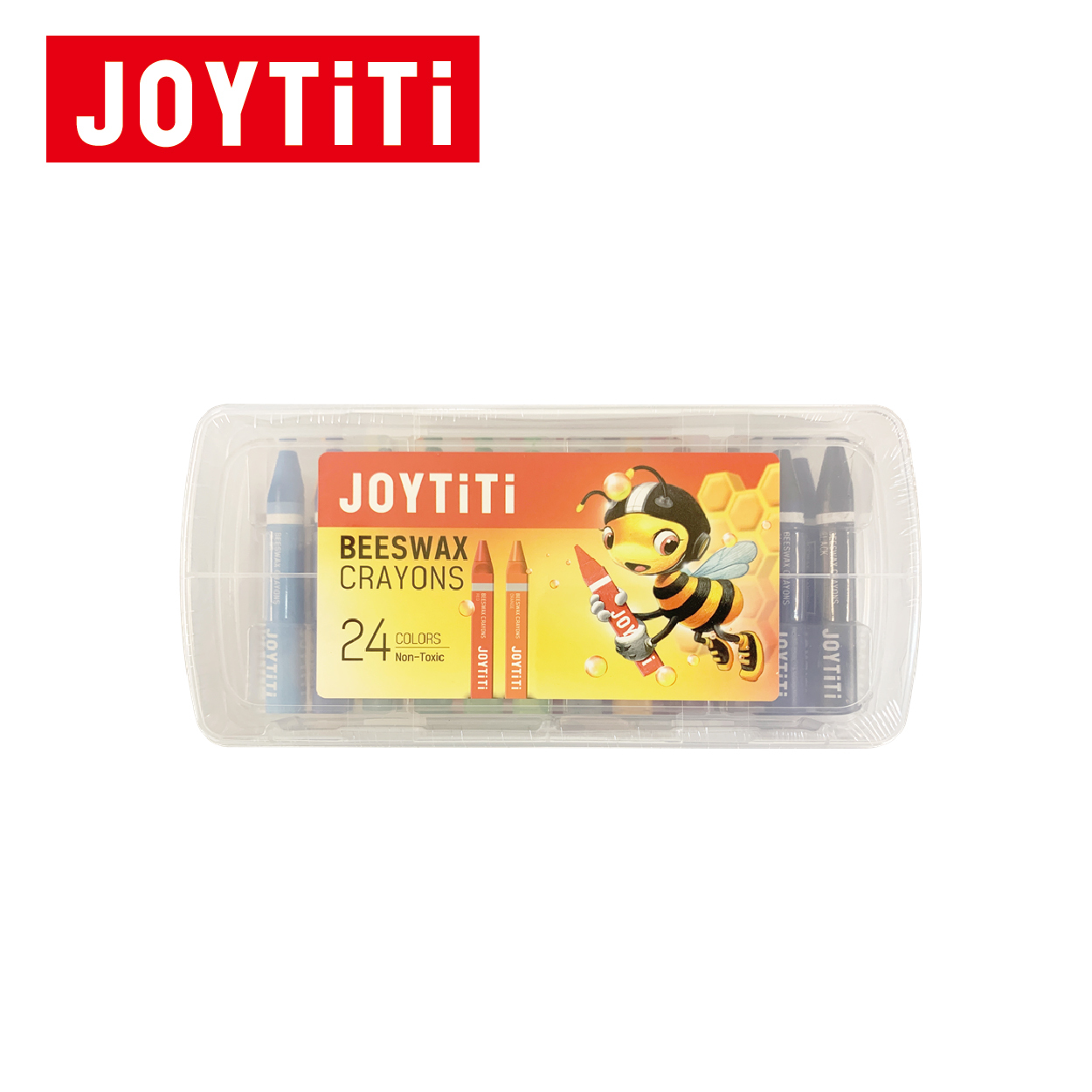 JOYTITI #BW-24PP 24色蜜蠟三角型蠟筆