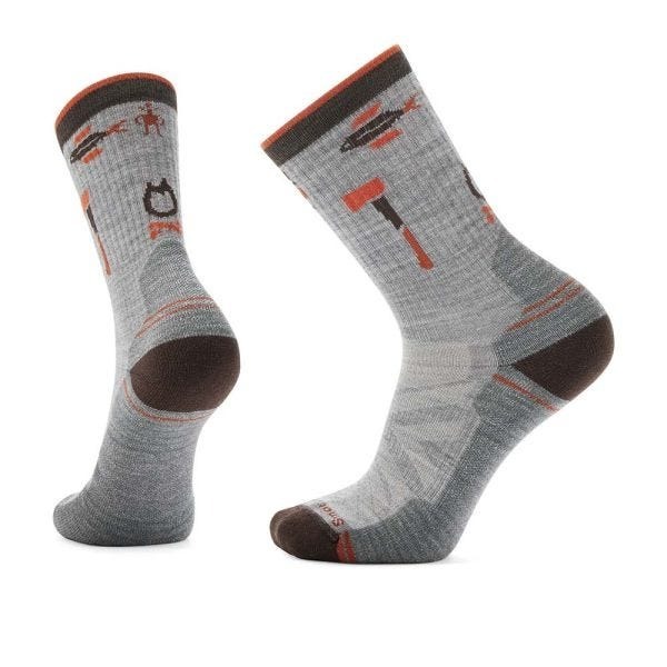 【Smartwool】機能戶外全輕量減震中長襪-趣露營 淺灰、苔癬綠 / SW002262