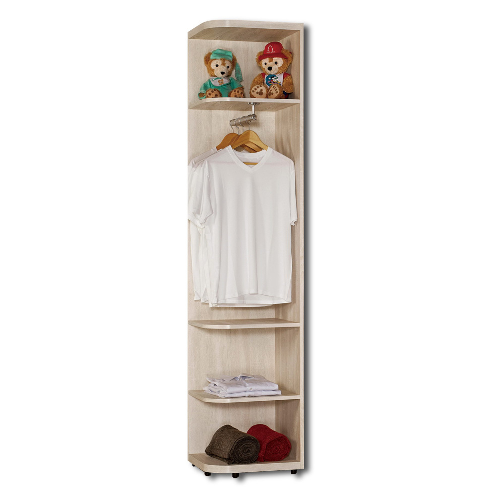 妮絲1.5尺轉角衣櫃/開放式衣櫃/牆角衣櫃(可左右擺放)