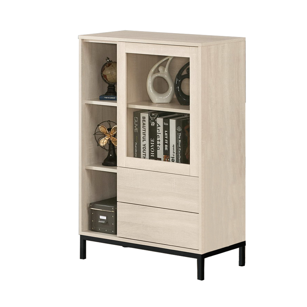 妮絲2.7尺一門二抽低展示櫃/收納置物櫃