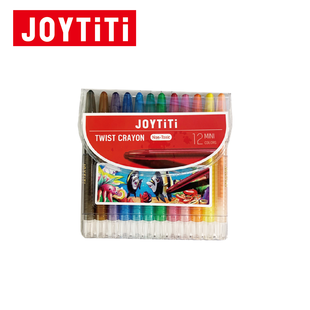 JOYTITI #TI-CP-12 迷你12色旋轉蠟筆