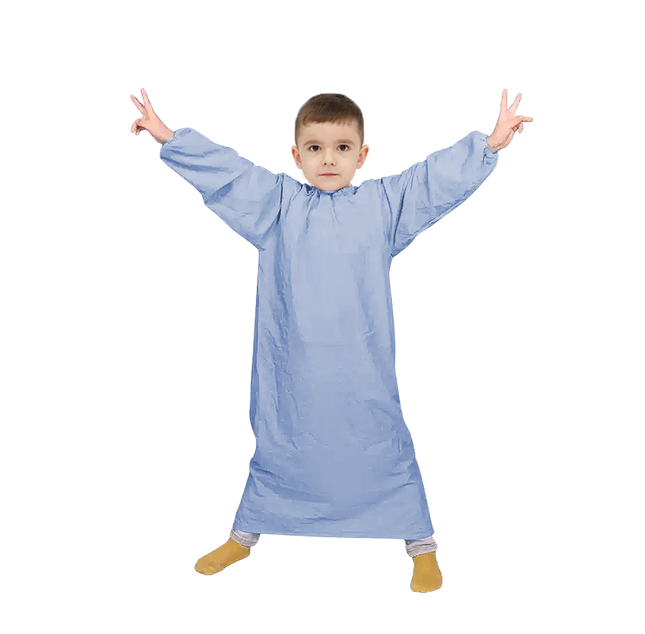 魔鬼氈 帶袖兒童客袍