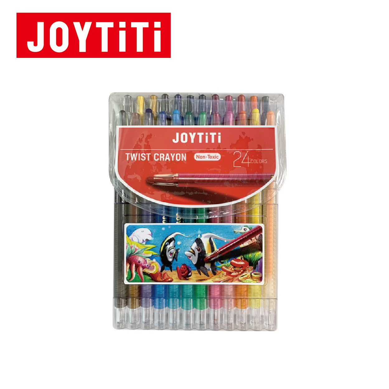 JOYTITI #TI-CP-24T 24色旋轉蠟筆