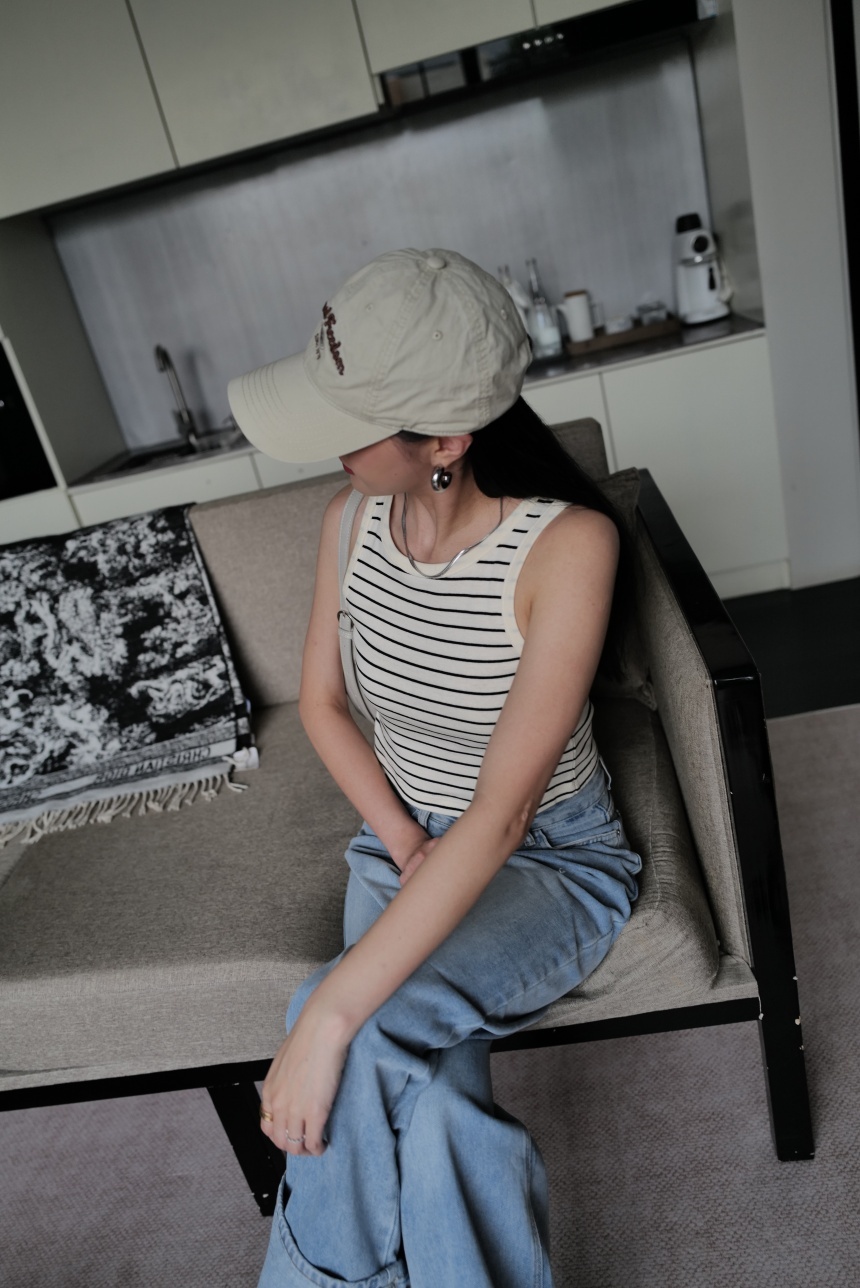 休閒條紋小背心*2色