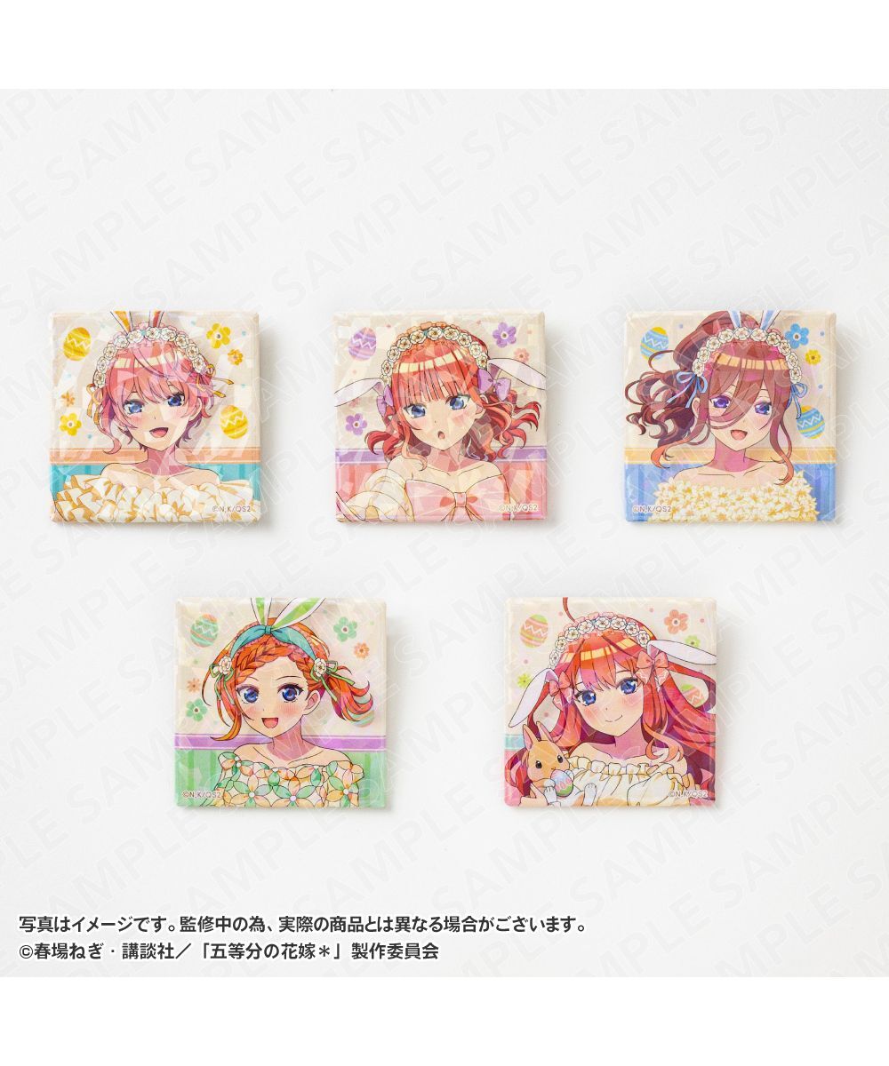 預購-「五等分的新娘*」雷射方形徽章 系列【日本進口精品】