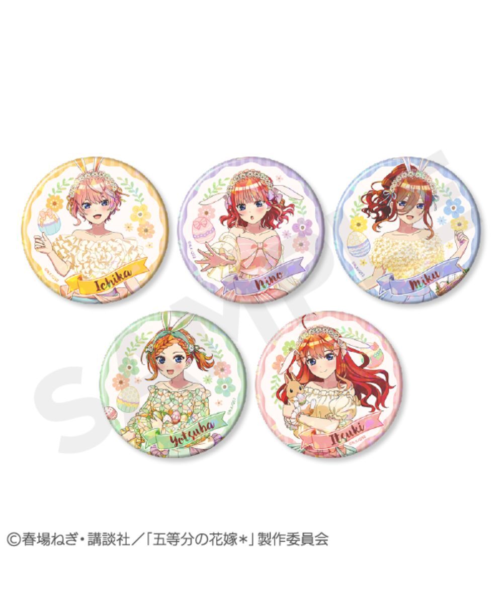 預購-「五等分的新娘*」集換式雷射75mm徽章 BOX販售【日本進口精品】
