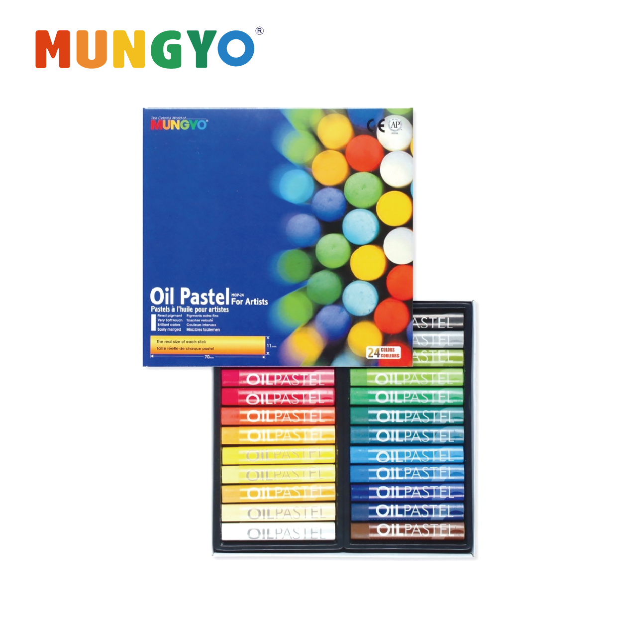 MUNGYO #MOP-24 24色油粉彩