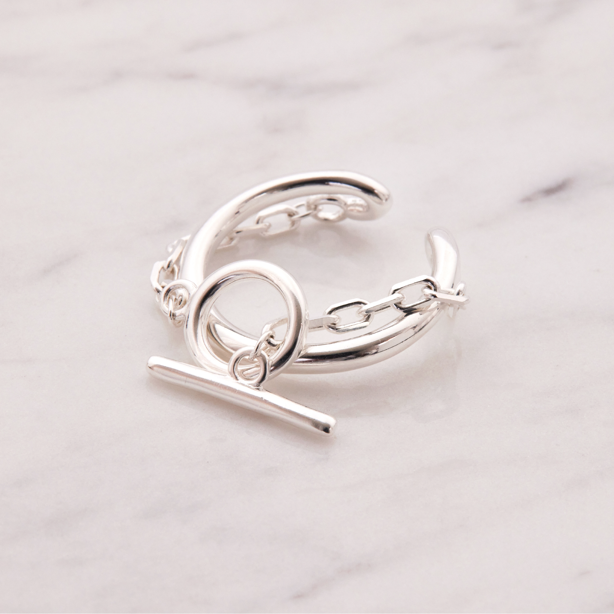 R1040 | 純銀OT扣造型戒指