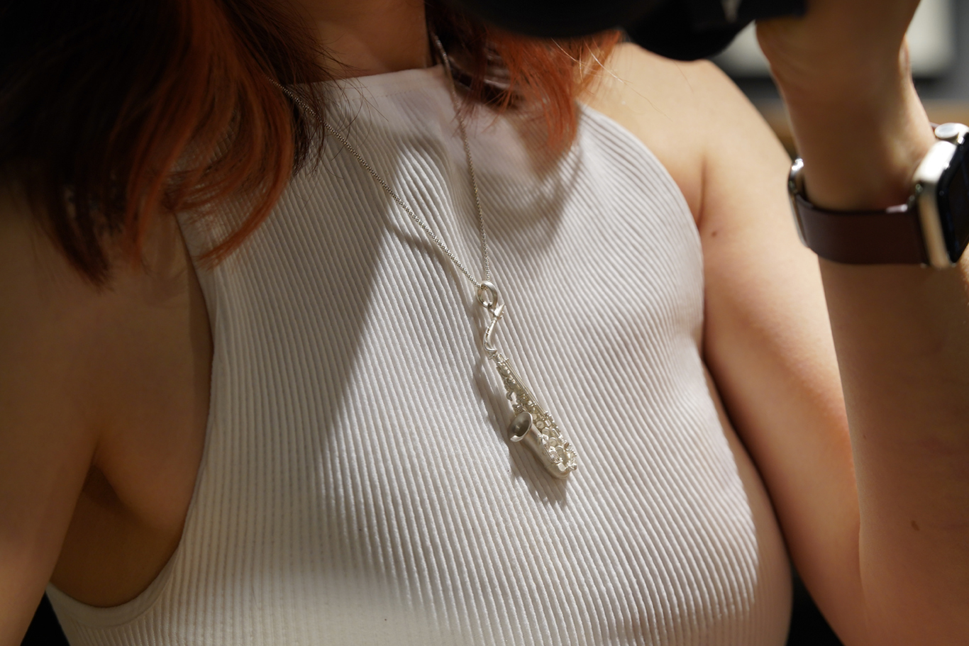 銀匠 立體色士風吊墜