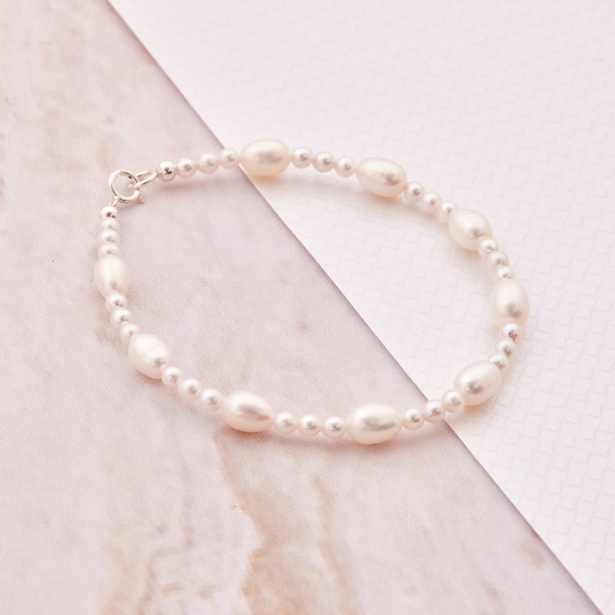 B481  | 純銀淡水珍珠手鍊