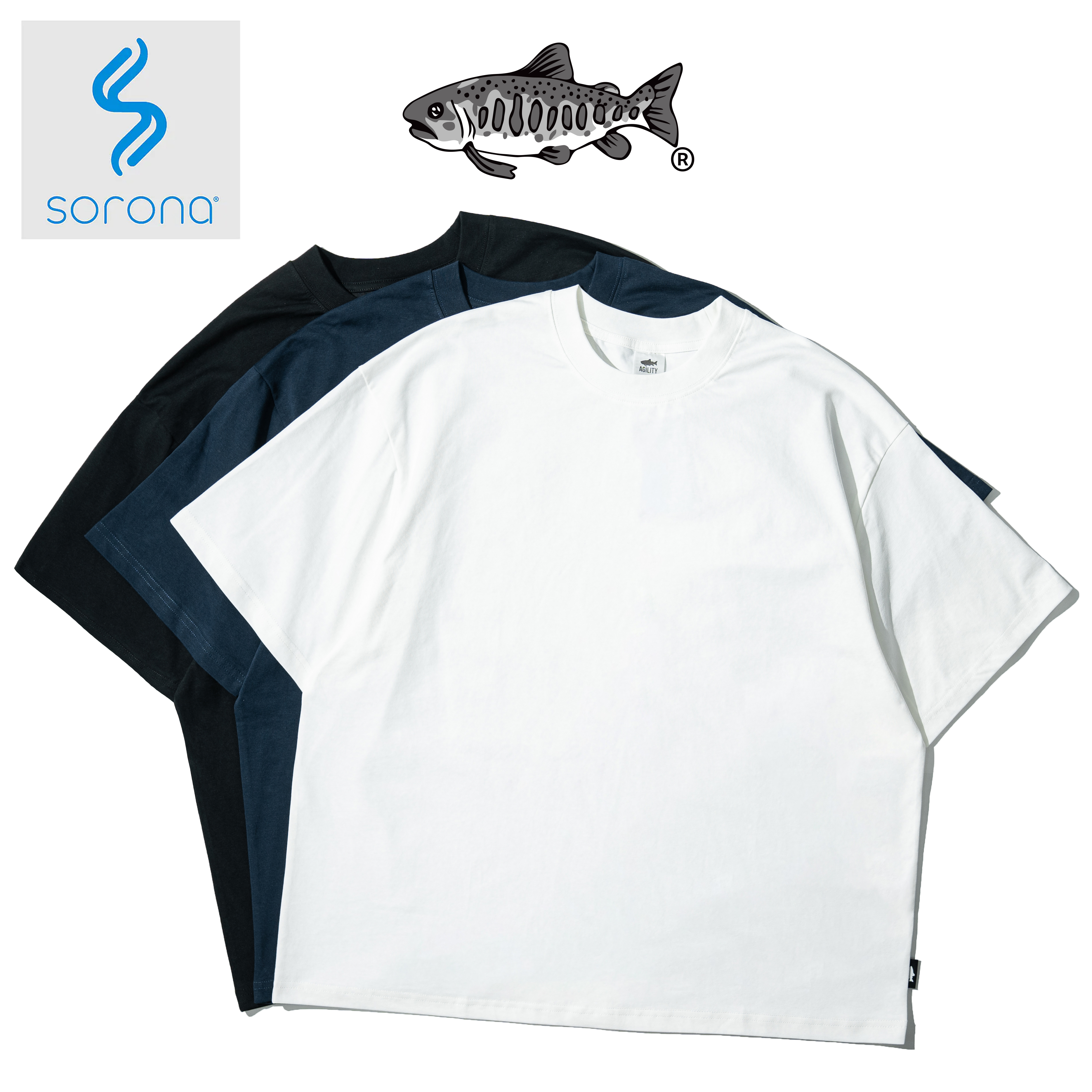 AGILITY Sorona® Wide Tee 涼感抑菌 基礎 寬版 短Tee [SR0]