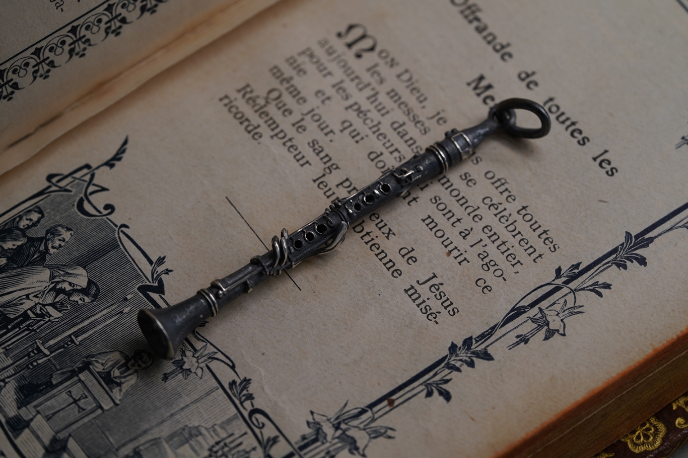 銀匠 立體單簧管吊墜