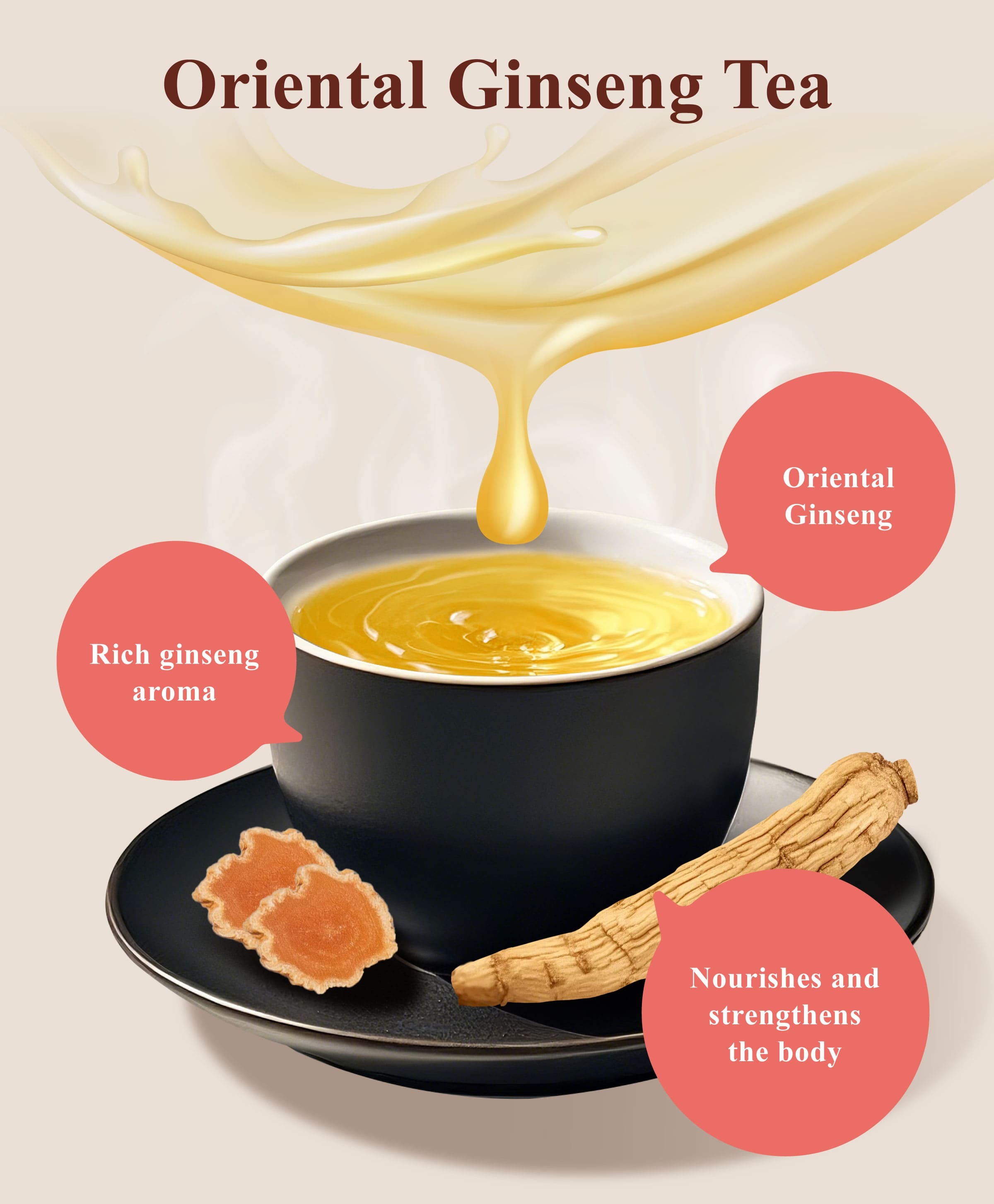 Dengyi Oriental Ginseng Tea Features