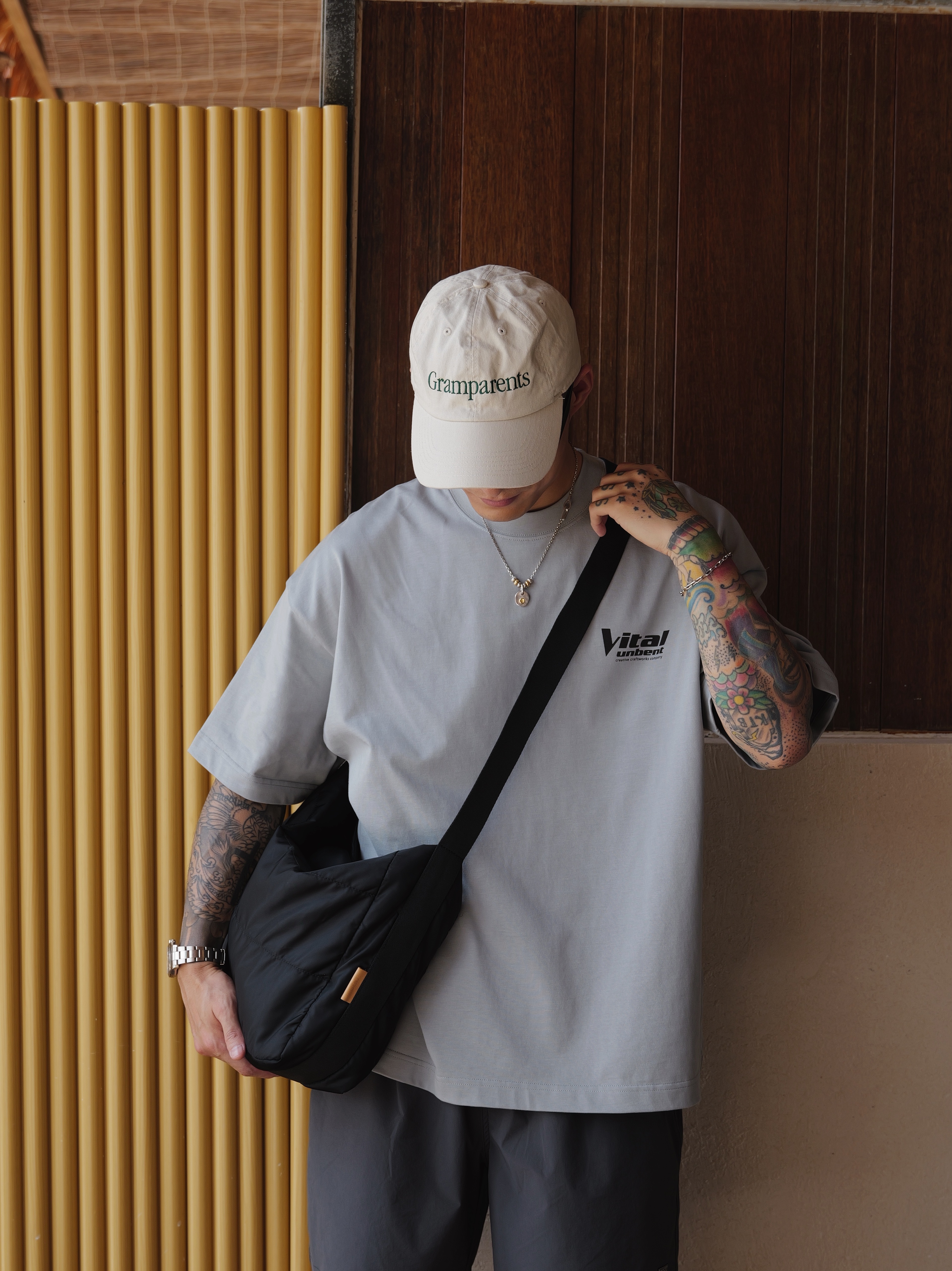 #預購 UNBENT 25SS 純棉 趣味字體印花 寬鬆短踢 3色