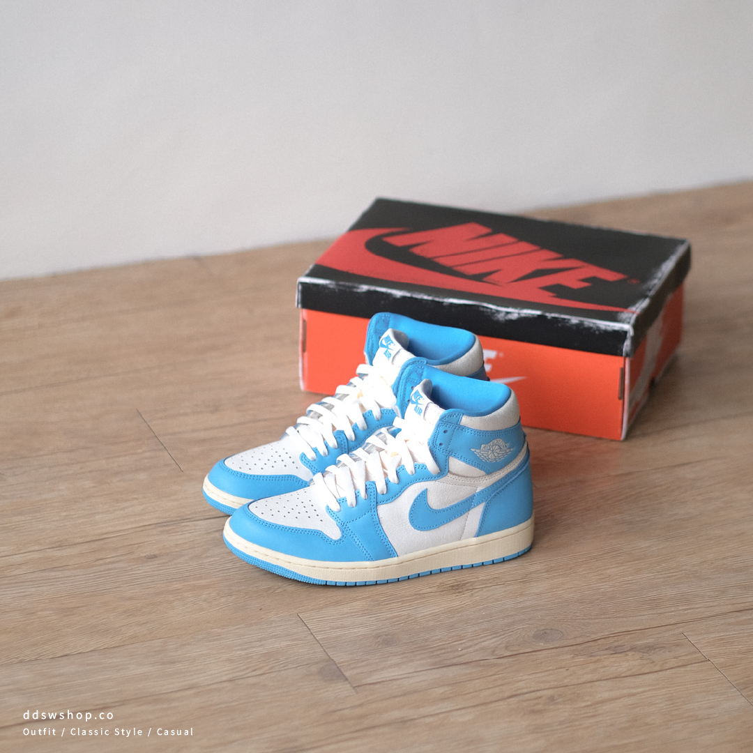 "現貨" Nike Air Jordan 1 High OG UNC Reimagined AJ1 北卡藍做舊奶油底 DZ5485-402