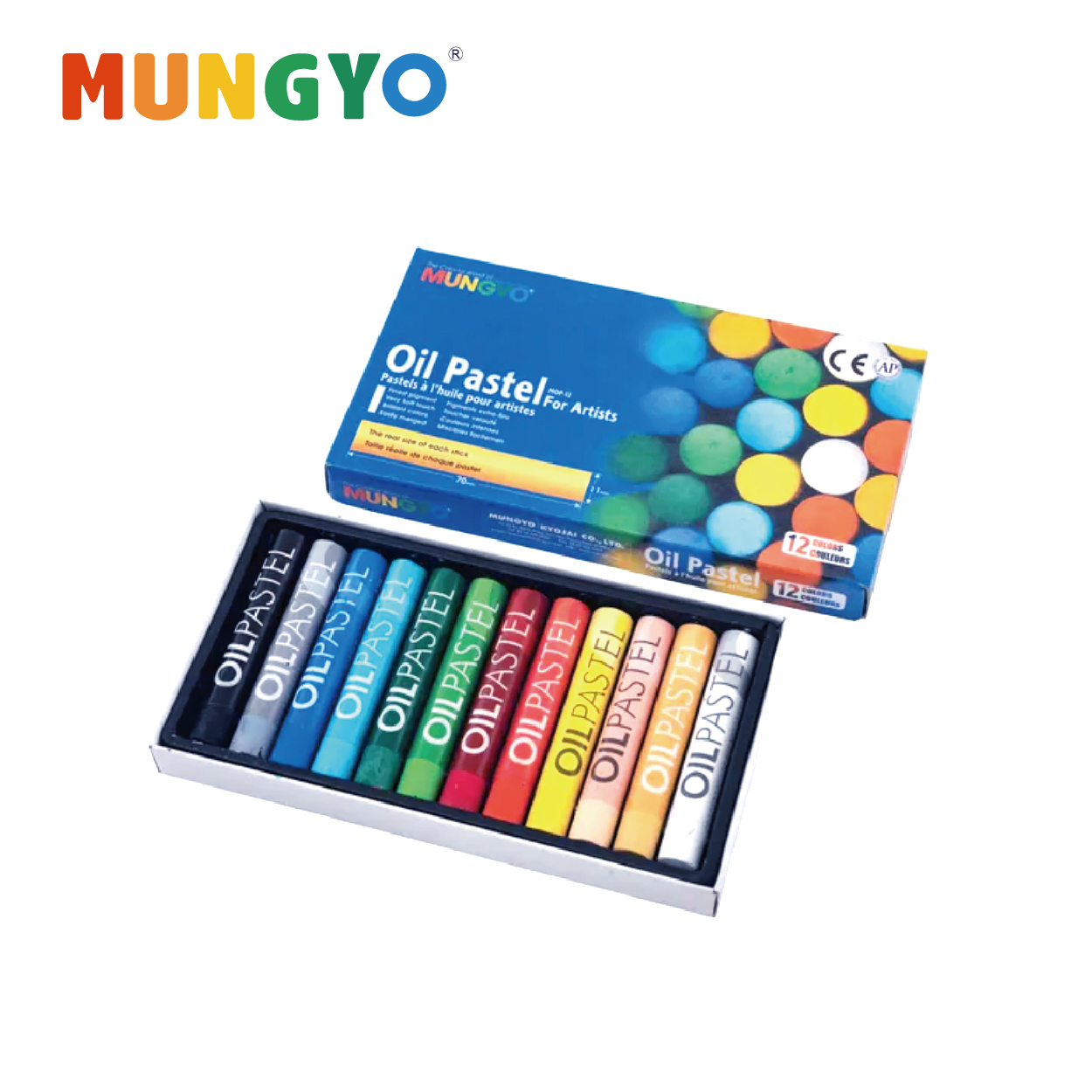 MUNGYO #MOP-12 12色油粉彩