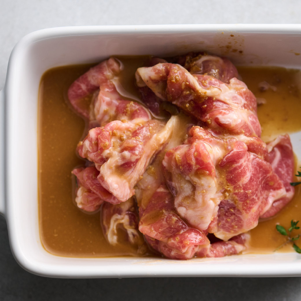 純醃製系列－味噌梅花燒肉片 200g