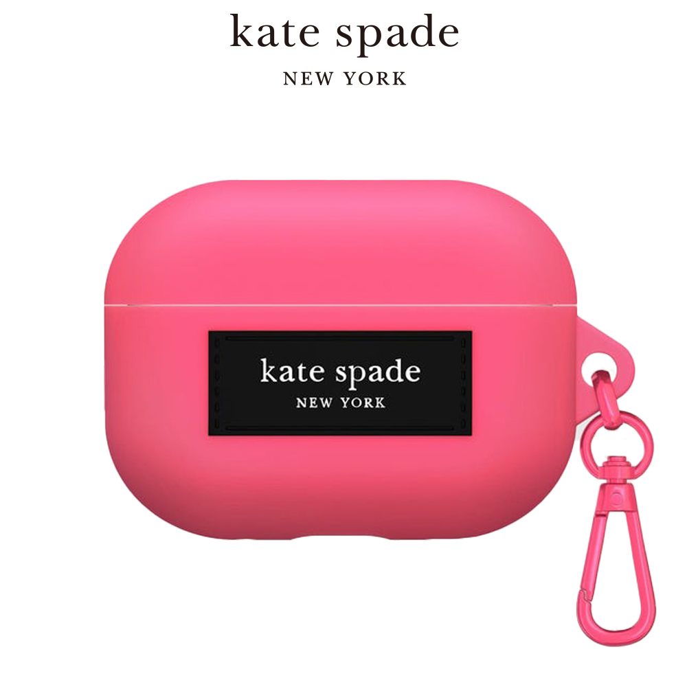 【kate spade】AirPods Pro (第1/2代) 耳機保護殼套 泡泡粉紅