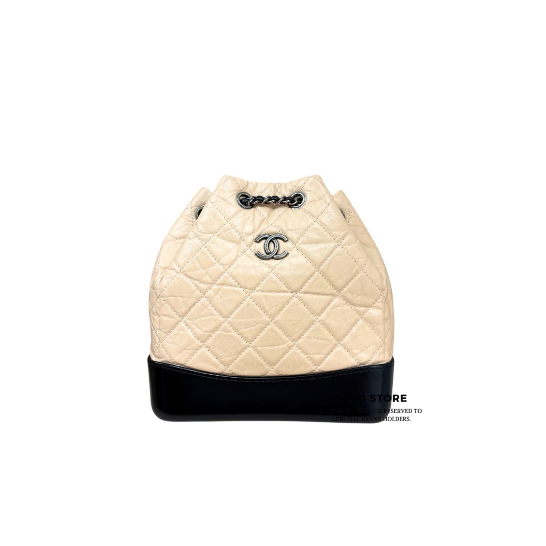 Chanel Gabrielle Backpack - Beige / Shw & Ghw
