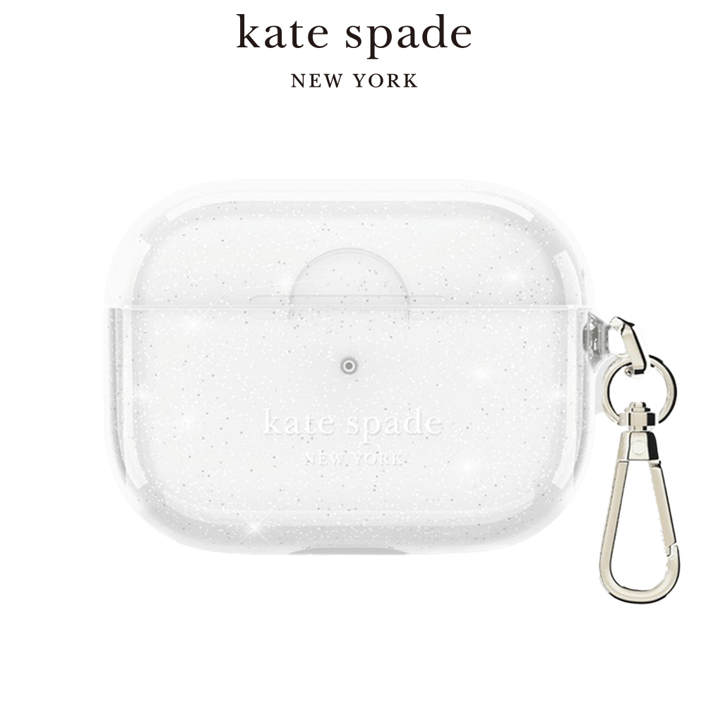 【kate spade】AirPods 4 耳機保護殼套 閃亮白