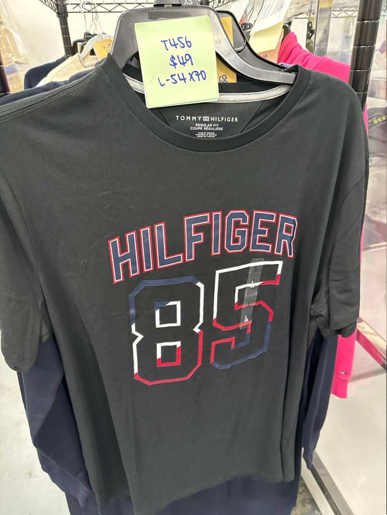 [S] TOMMY HILFIGER BLACK HILFIGER 85 LOGO T-SHIRT, 78JB746-001 (STH1224)