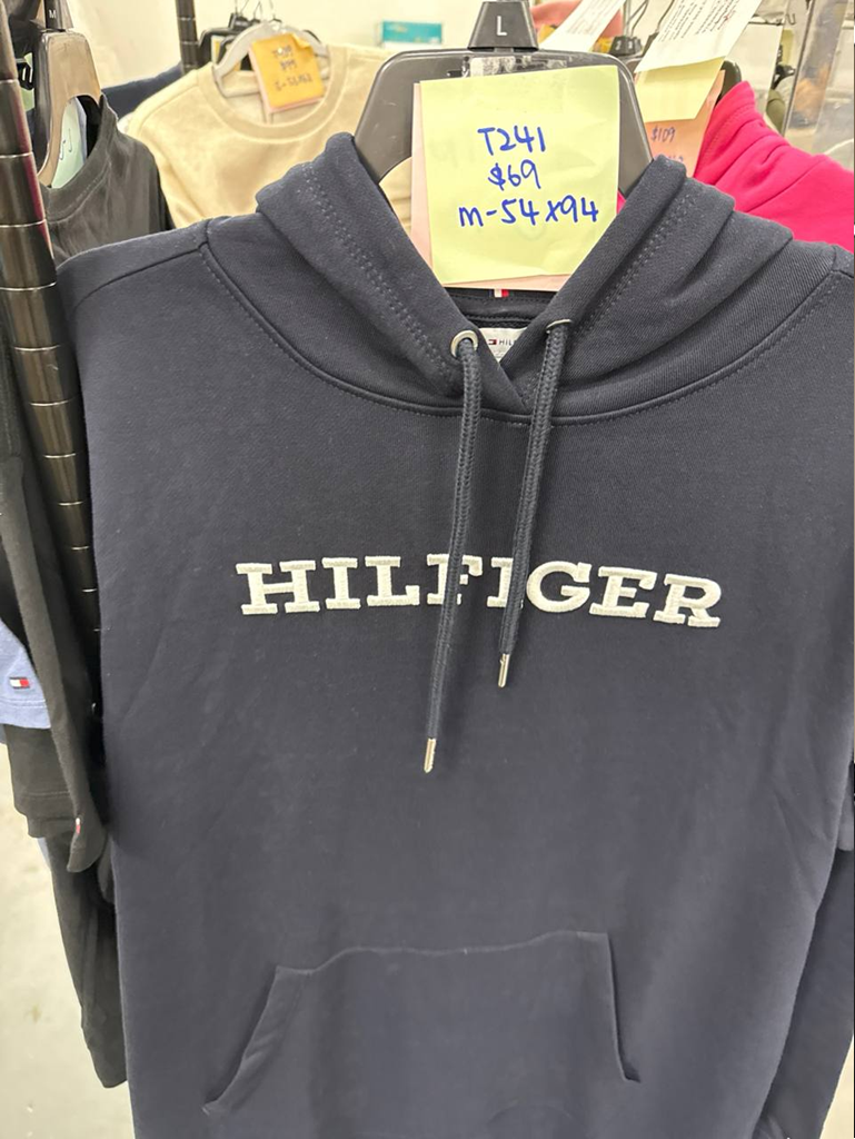 [S] TOMMY HILFIGER NAVY HOODIE DRESS, 76J5202-410 (STH1226)