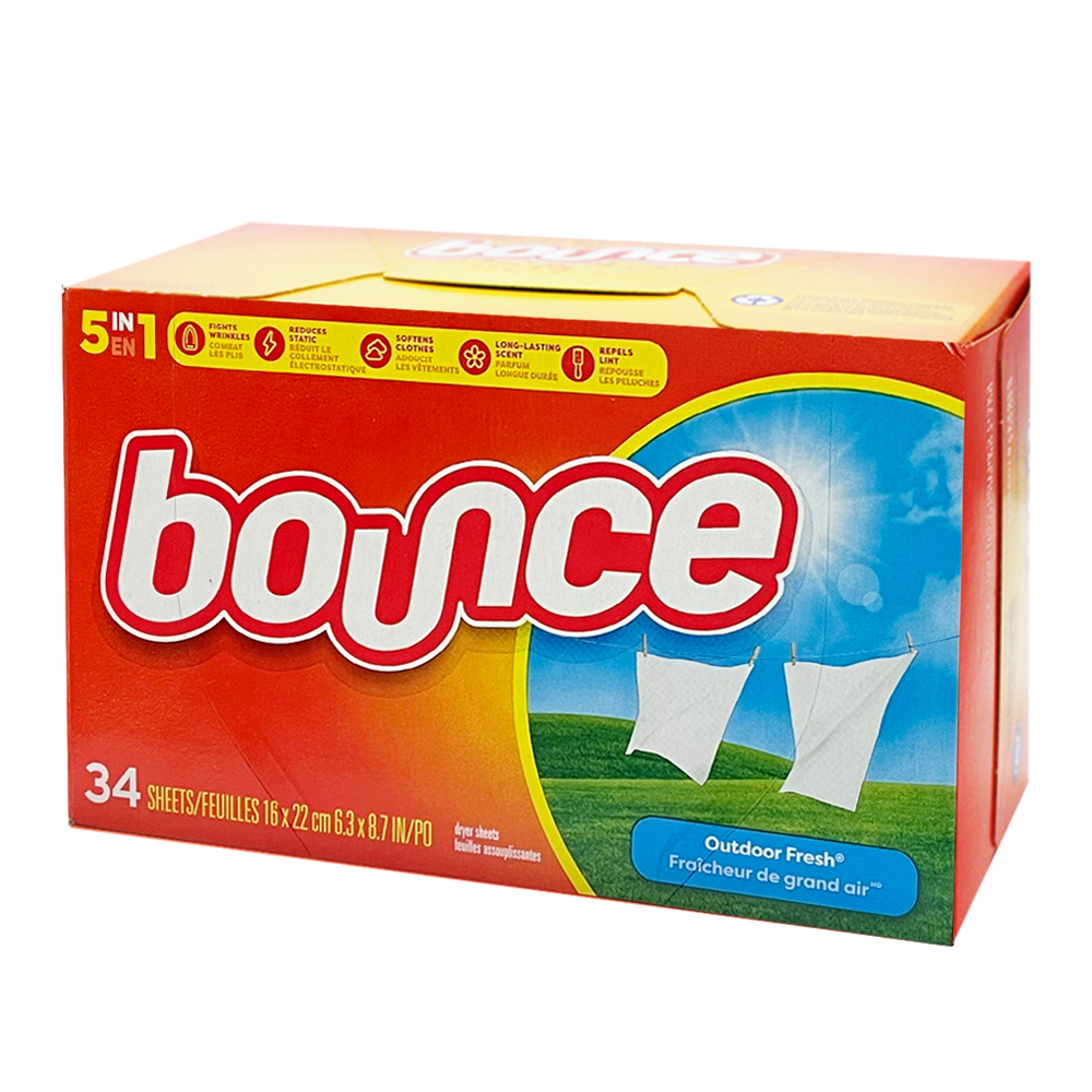 美國【BOUNCE】烘衣柔軟片34片