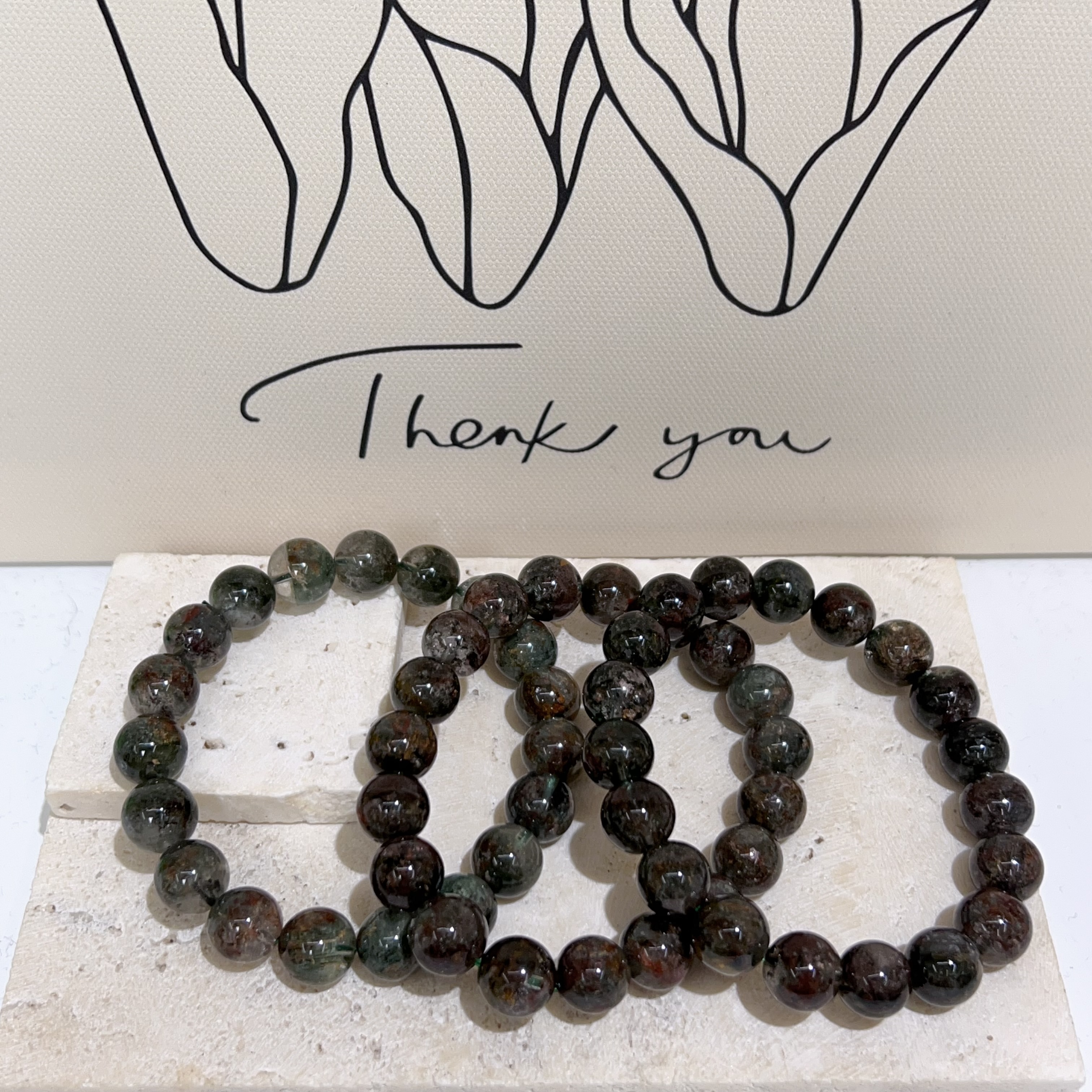 滿礦紅綠幽靈手串 10+mm