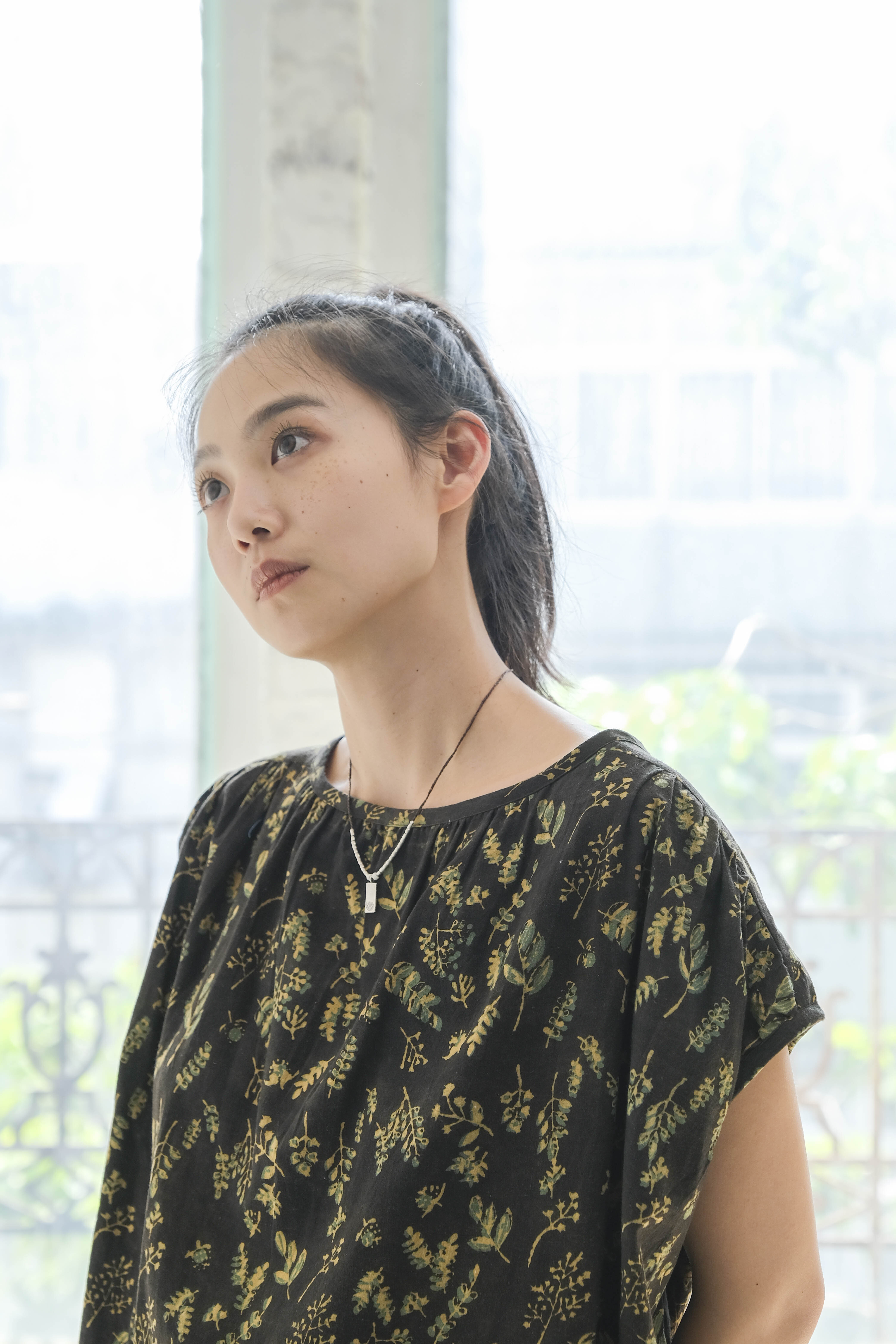 Kachua 單釦圓袖上衣 植物圖鑑
