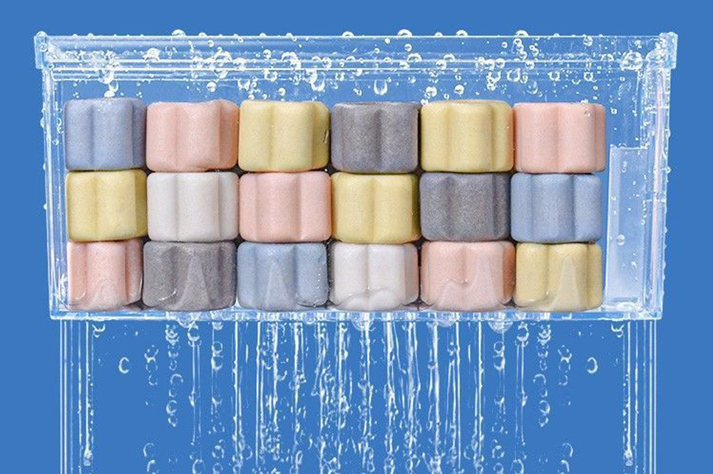 環體減緩水流衝擊，讓水質與濾材接觸時間延長至2.3倍