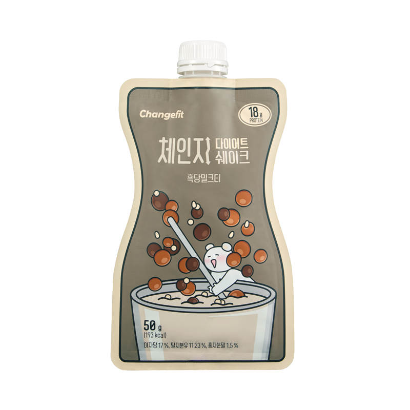 【1pc】Changefit - Diet Shake - Black Sugar Milk Tea Favor [  ]8809511537706 exp.2026.06.