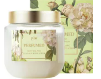 [S] PLU WHITE BLANC 8809237070440 PERFUMED SEA SALT BODY SCRUB (INCLUDING A SILVER SPOON), 8809237070440 (SPLU21)